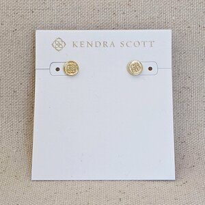 Kendra Scott gold Dira coin stud earrings